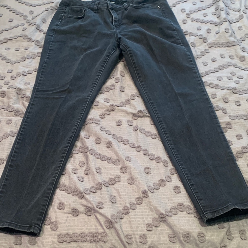 Lane Bryant Dark Gray Skinny Jeans